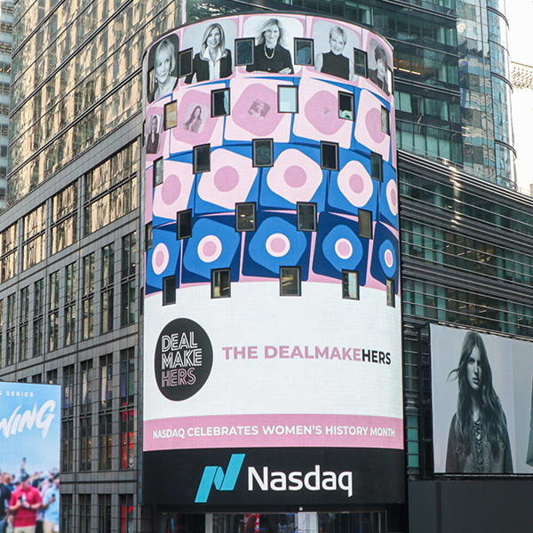 Nasdaq DealmakeHers Billboard